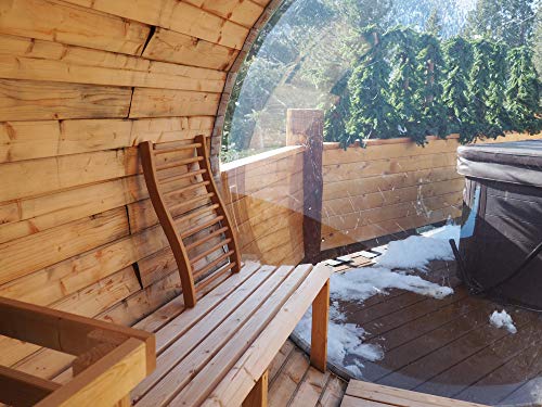 HSE Cedar S-Shape Sauna Backrest VIP Pack