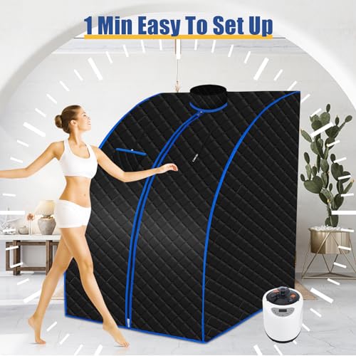 VIP Folding Steam Sauna Kit with Foldable Chair