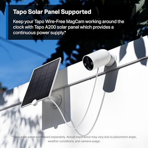 TP-Link Tapo 2K Battery WiFi Camera, Magnetic Mount