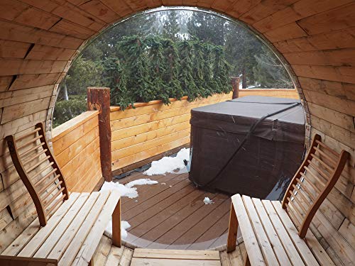 HSE Cedar S-Shape Sauna Backrest VIP Pack