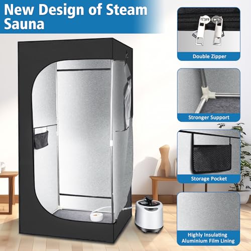 Portable Sauna Box with Steam Generator and Remote Control