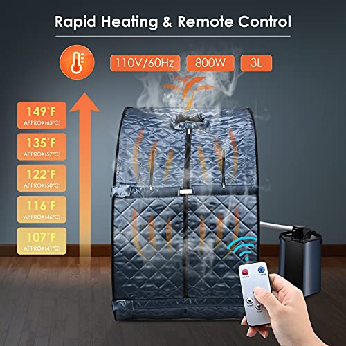 VIP Portable Steam Sauna with 3L 800W Generator