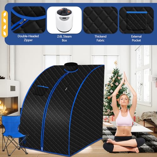 VIP Folding Steam Sauna Kit with Foldable Chair