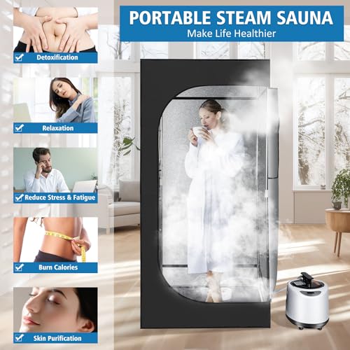 Portable Sauna Box with Steam Generator and Remote Control