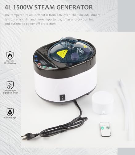 Portable Steam Sauna with Steamer & Foldable Chair