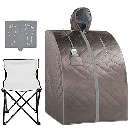 ZONEMEL Personal Infrared Sauna Spa Tent, Upgraded Chair