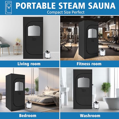 Portable Sauna Box with Steam Generator and Remote Control