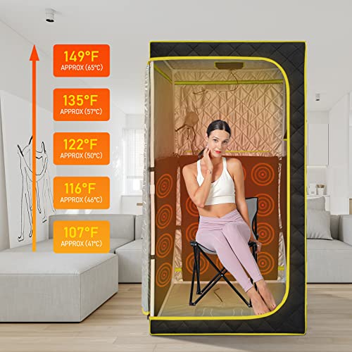 Portable Far Infrared Sauna with Separate Foot Pad