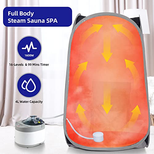 Full Size Portable Steam Sauna Set with Remote Control