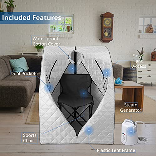 Durasage Oversized Portable Steam Sauna Spa with Timer
