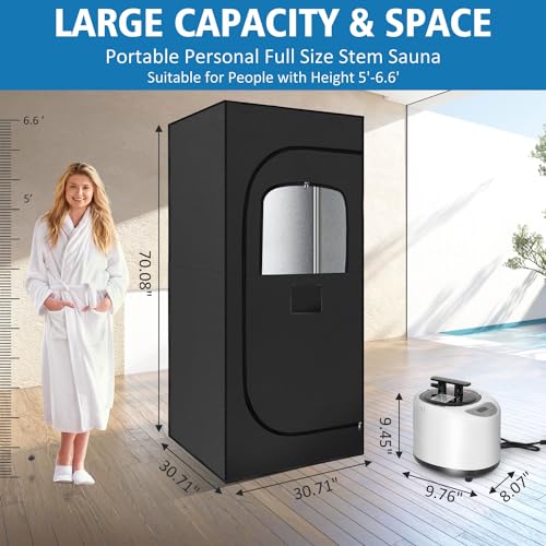 Portable Sauna Box with Steam Generator and Remote Control