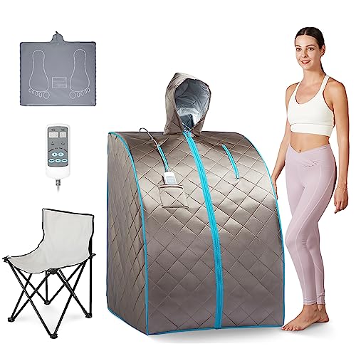TaTalife Infrared Sauna Set with Heating Pad & Chair