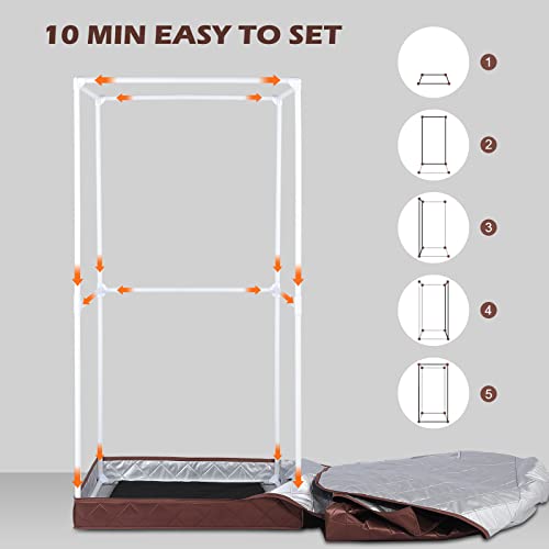 VIP Infrared Sauna Tent with Remote Control & Chair
