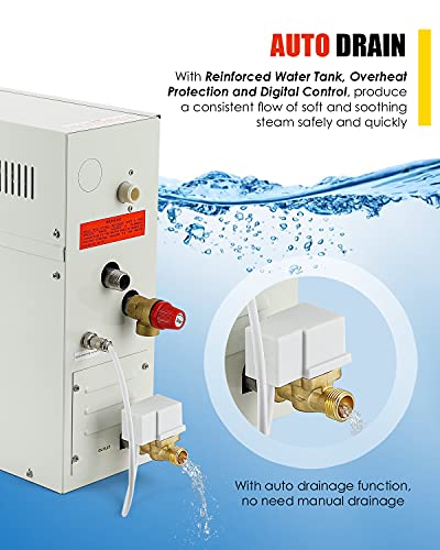 VIP Luxury Self-Draining Steam Generator for Home Spa