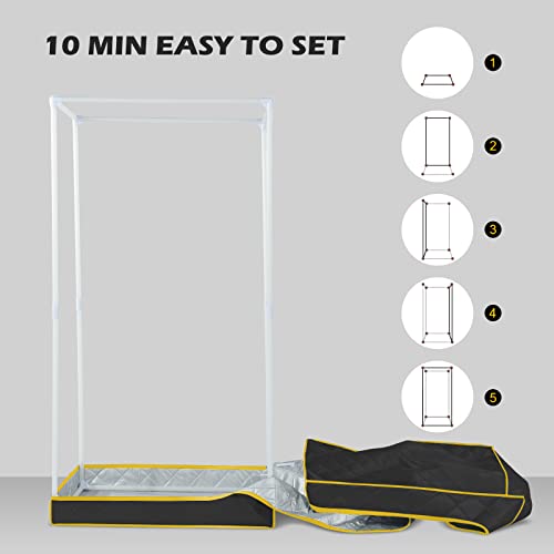 Portable Far Infrared Sauna with Separate Foot Pad