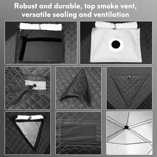 Premium Outdoor Sauna Tent for 4 - All-Weather, Insulated