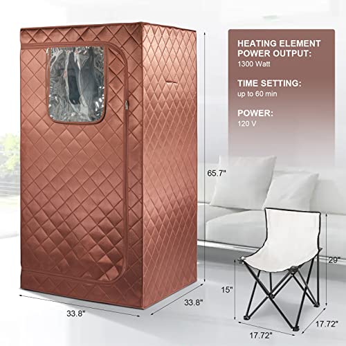 VIP Infrared Sauna Tent with Remote Control & Chair