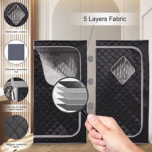 ZONEMEL Portable Full Size Steam Sauna Spa Set