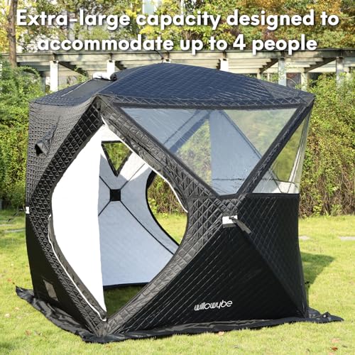 Premium Outdoor Sauna Tent for 4 - All-Weather, Insulated