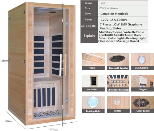 VIP Home Far Infrared Sauna with Low Magnetic Heating