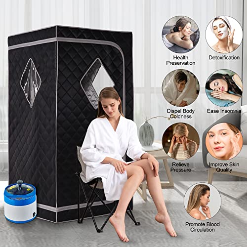 ZONEMEL Portable Full Size Steam Sauna Spa Set