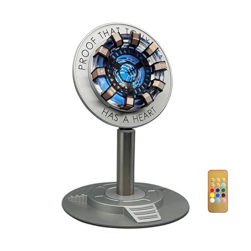 Rechargeable Arc Reactor Superhero Lamp - Multi-Color Table Decor