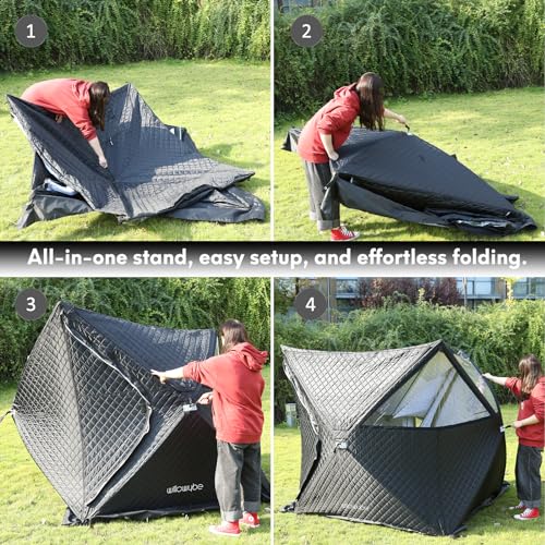 Premium Outdoor Sauna Tent for 4 - All-Weather, Insulated