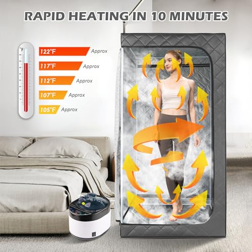 iDOTODO Full Size Portable Steam Sauna with Remote