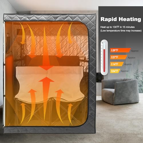 VIP Infrared Sauna Tent for Two with Remote