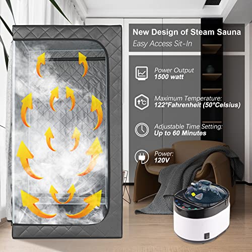 iDOTODO Full Size Portable Steam Sauna with Remote