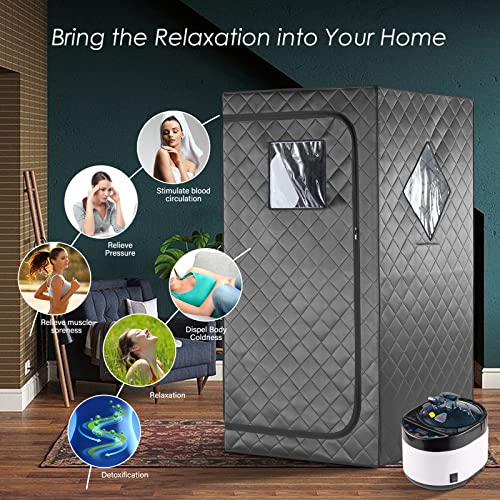 iDOTODO Full Size Portable Steam Sauna with Remote
