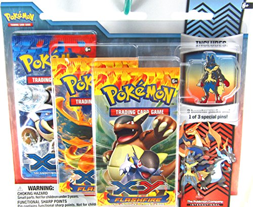 Pokemon XY Flashfire Mega Lucario Trading Card Booster Pack