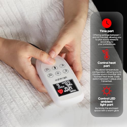 VIP Portable Infrared Sauna with Foot Heating Pad