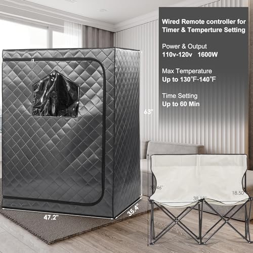 VIP Infrared Sauna Tent for Two with Remote