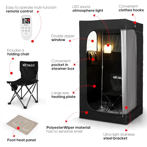 VIP Portable Infrared Sauna with Foot Heating Pad