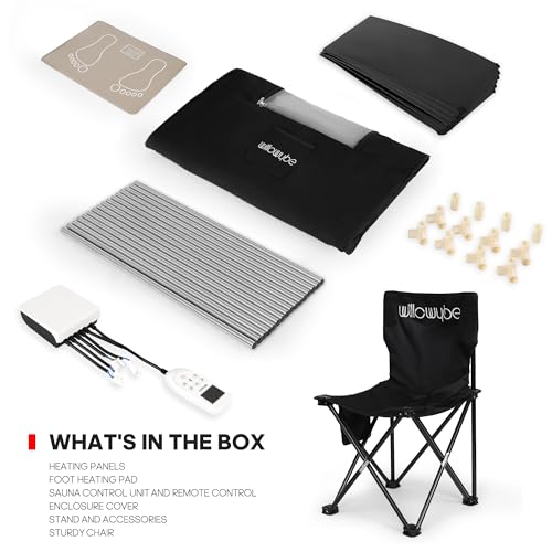 VIP Portable Infrared Sauna with Foot Heating Pad