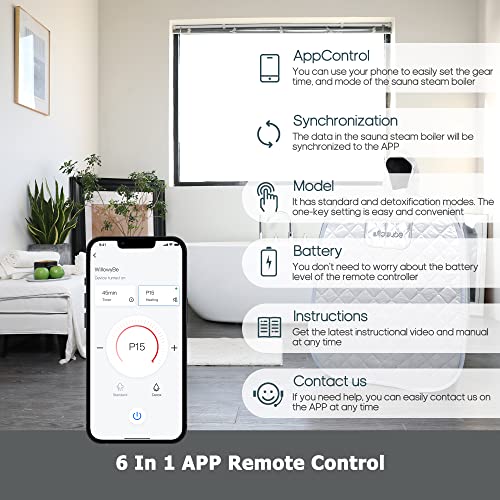 Portable Steam Sauna Set with Bluetooth Control, KingPower Steamer