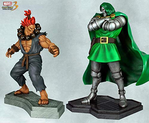 Doctor Doom Vs. Akuma Collectible Statue Set VIP Edition