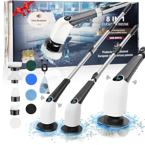 Electric Spin Scrubber with Rechargeable Cordless Brush VIP Bundle