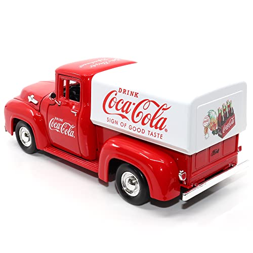 Coca-Cola 1955 Ford F-100 Diecast Model - VIP Shopping