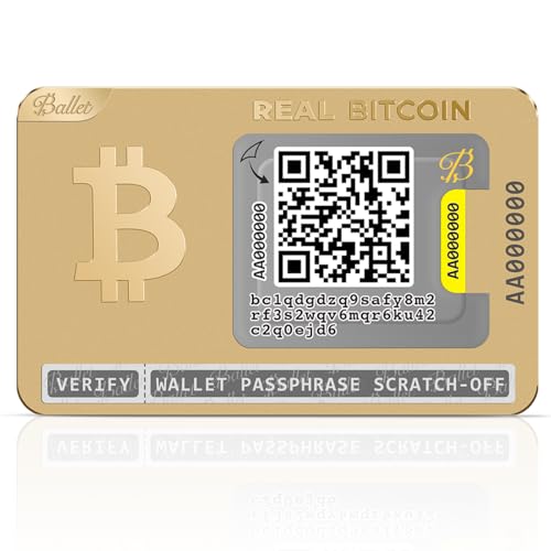 Gold Edition Ballet Real Bitcoin VIP Cold Storage Card