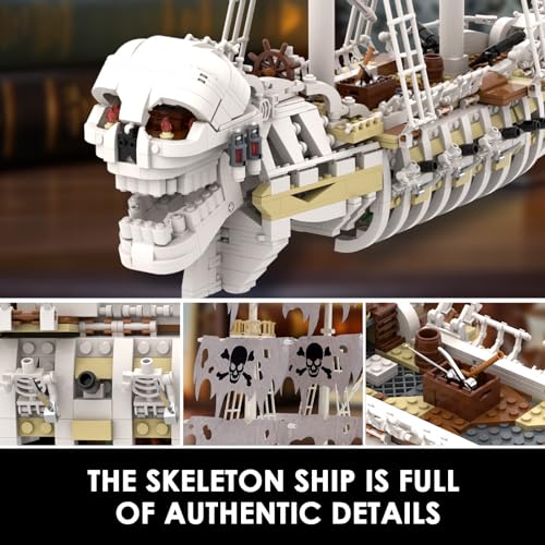 Sillbird Skeleton Pirate Ship Toy Building Set VIP
