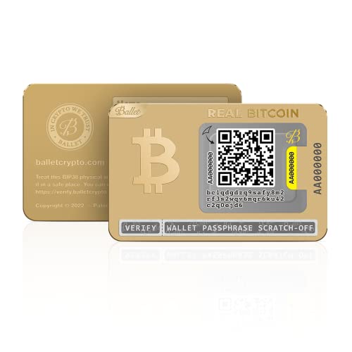 Gold Edition Ballet Real Bitcoin VIP Cold Storage Card