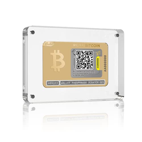 Gold Edition Ballet Real Bitcoin VIP Cold Storage Card
