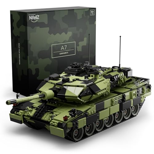 Nifeliz Leopard II A7 Tank Building Set, VIP Collectible Model