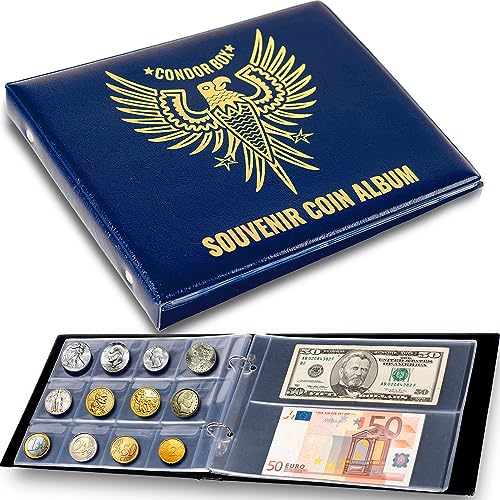 Luxurious 3-in-1 Coin Holder Album - Deluxe Collection Book