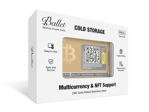 Gold Edition Ballet Real Bitcoin VIP Cold Storage Card