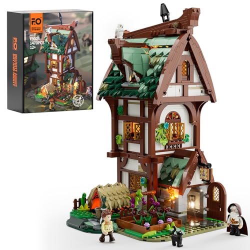 Medieval Apothecary Building Bricks Set - Collectible Display