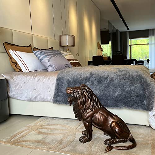 Regal Lion King Guardian Statue - 23