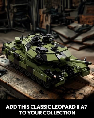 Nifeliz Leopard II A7 Tank Building Set, VIP Collectible Model